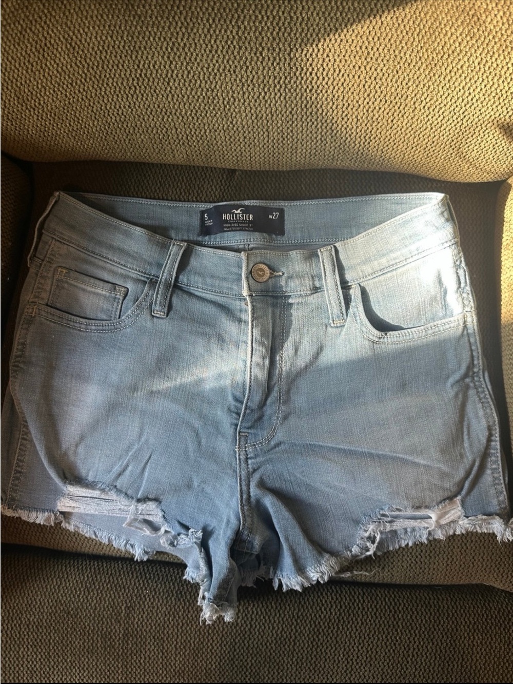 Hollister Light Blue High-Rise Short